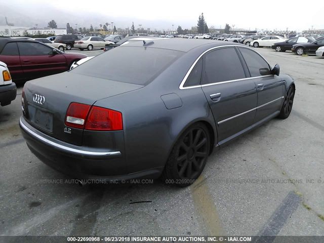 WAUML44E46N021724 - 2006 AUDI A8 L QUATTRO GRAY photo 4