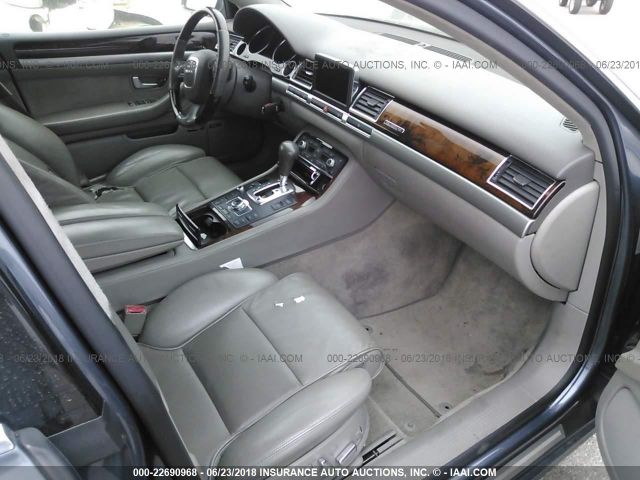 WAUML44E46N021724 - 2006 AUDI A8 L QUATTRO GRAY photo 5