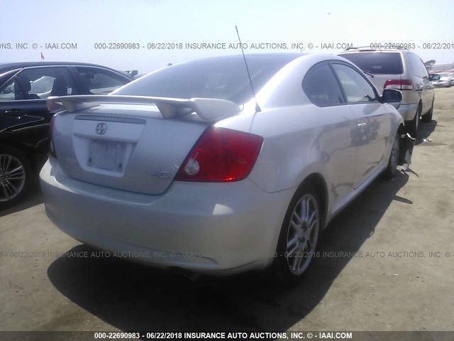 JTKDE177770192466 - 2007 TOYOTA SCION TC 银色 照片 4