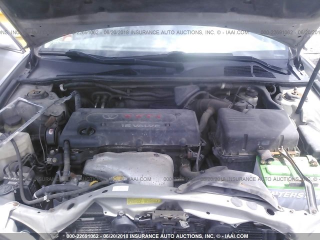 4T1BE32K45U609100 - 2005 TOYOTA CAMRY LE/XLE/SE ვერცხლისფერი ფოტო 10