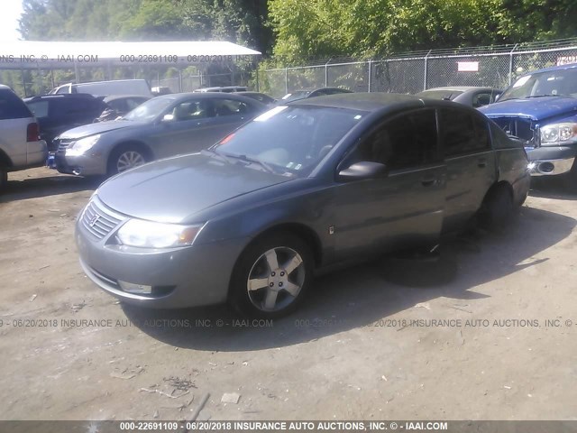 1G8AL55F96Z164867 - 2006 SATURN ION LEVEL 3 GRAY photo 2