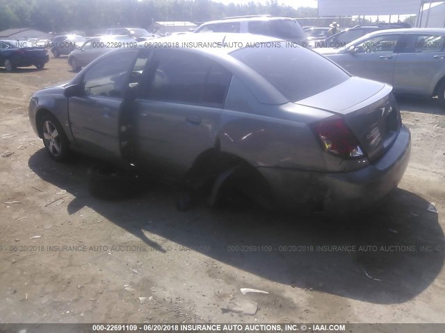1G8AL55F96Z164867 - 2006 SATURN ION LEVEL 3 GRAY photo 3