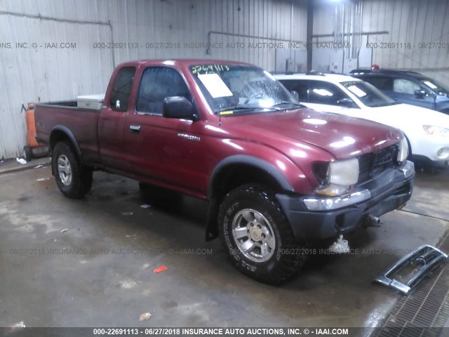 4TASM92N3YZ678528 - 2000 TOYOTA TACOMA XTRACAB PRERUNNER MAROON photo 1