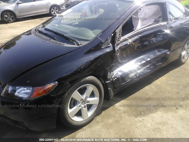 2HGFG12948H580658 - 2008 HONDA CIVIC EXL შავი ფოტო 6