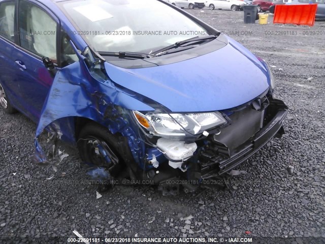 3HGGK5G51FM711799 - 2015 HONDA FIT LX BLUE photo 6