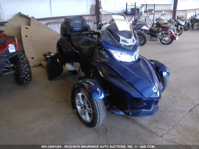 2BXJBKC17BV000687 - 2011 CAN-AM SPYDER ROADSTER RT BLUE photo 1