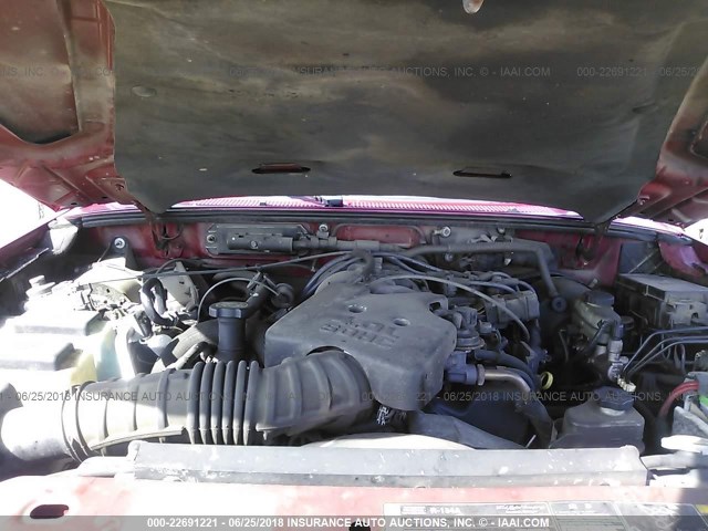 1FTZR45EX6PA14416 - 2006 FORD RANGER SUPER CAB MAROON photo 10