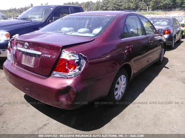 4T1BE32K16U134653 - 2006 TOYOTA CAMRY LE/XLE/SE Qırmızı foto 4