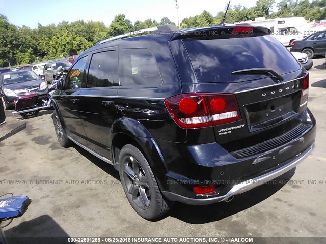 3C4PDDGG1ET282026 - 2014 DODGE JOURNEY CROSSROAD BLACK photo 3