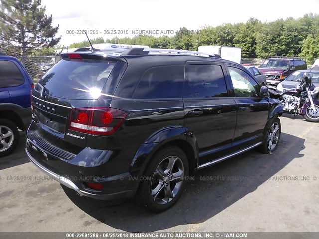 3C4PDDGG1ET282026 - 2014 DODGE JOURNEY CROSSROAD BLACK photo 4