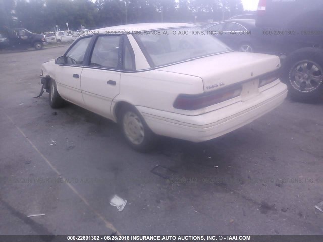 2FAPP36X7NB197423 - 1992 FORD TEMPO GL BEIGE photo 3