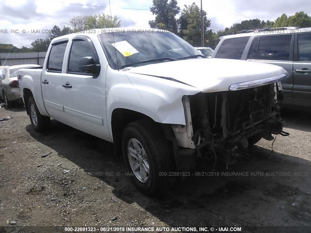 3GTP2VE35BG140049 - 2011 GMC SIERRA K1500 SLE WHITE photo 1