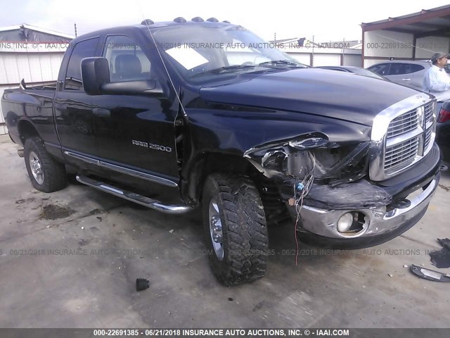 3D7KS28C05G705144 - 2005 DODGE RAM 2500 ST/SLT BLACK photo 1