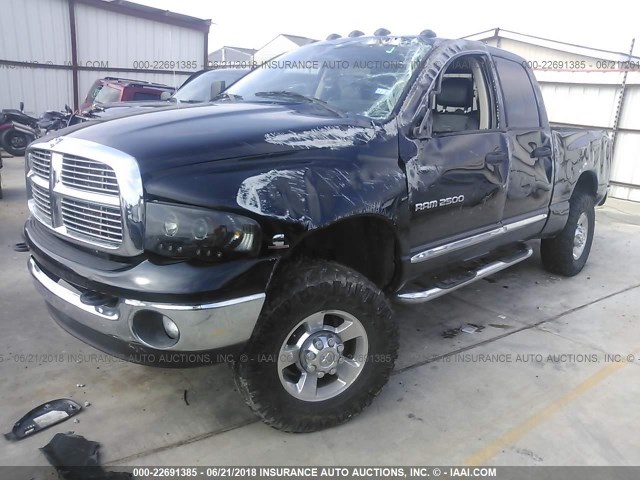 3D7KS28C05G705144 - 2005 DODGE RAM 2500 ST/SLT 黑色 照片 2