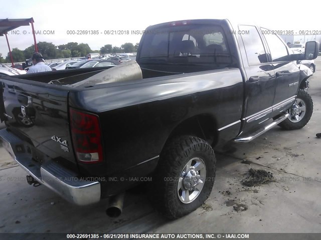 3D7KS28C05G705144 - 2005 DODGE RAM 2500 ST/SLT 黑色 照片 4