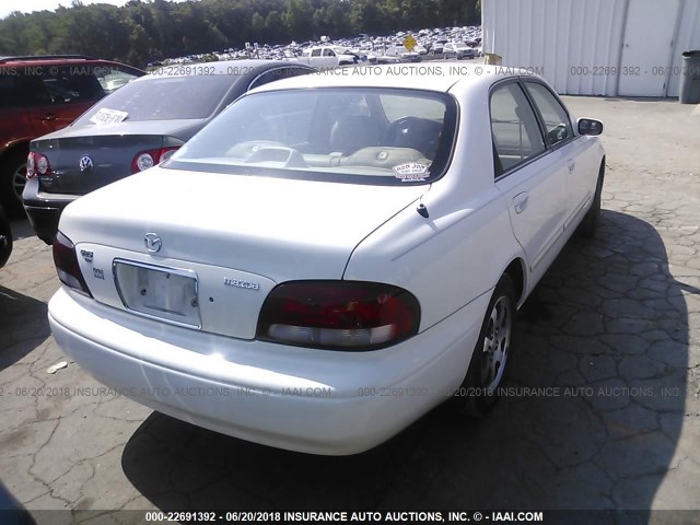 1YVGF22C8X5886575 - 1999 MAZDA 626 ES/LX WHITE photo 4