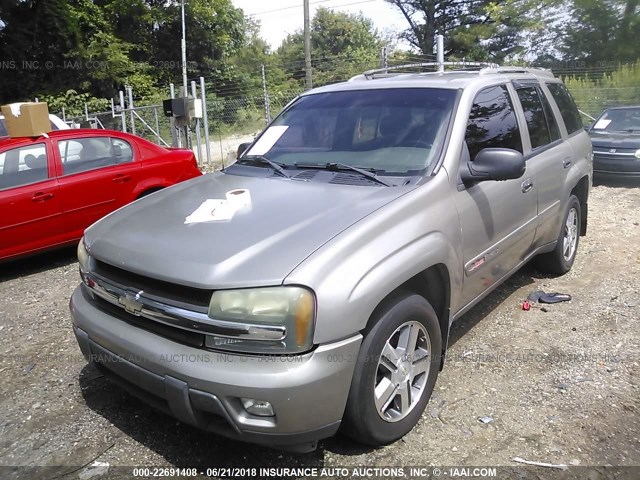 1GNDT13SX32322429 - 2003 CHEVROLET TRAILBLAZER  GRAY photo 2