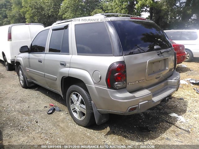 1GNDT13SX32322429 - 2003 CHEVROLET TRAILBLAZER  GRAY photo 3