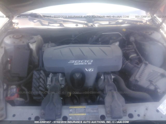 2G2WP522451223613 - 2005 PONTIAC GRAND PRIX GRAY photo 10