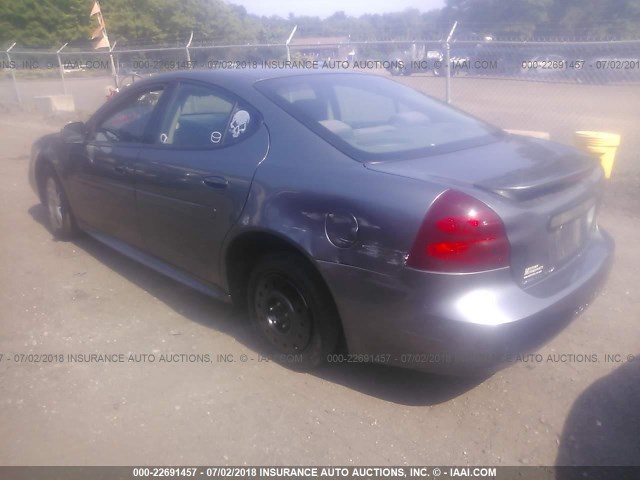 2G2WP522451223613 - 2005 PONTIAC GRAND PRIX GRAY photo 3
