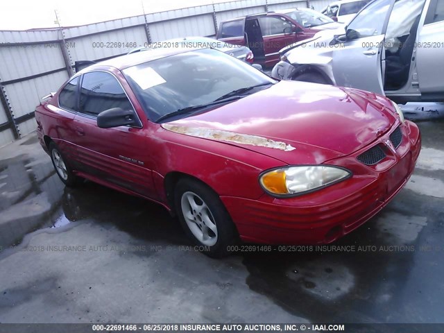 1G2NF12TX1M589073 - 2001 PONTIAC GRAND AM SE1 RED photo 1