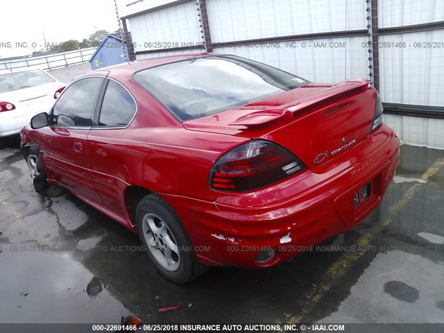 1G2NF12TX1M589073 - 2001 PONTIAC GRAND AM SE1 RED photo 3