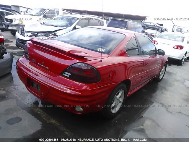 1G2NF12TX1M589073 - 2001 PONTIAC GRAND AM SE1 RED photo 4