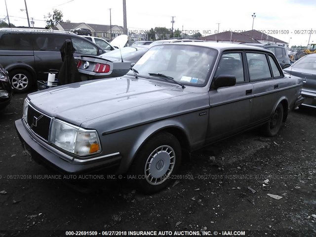 YV1AS8802N1475470 - 1992 VOLVO 240 GL GRAY photo 2