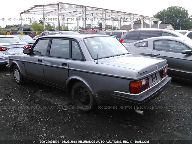 YV1AS8802N1475470 - 1992 VOLVO 240 GL GRAY photo 3