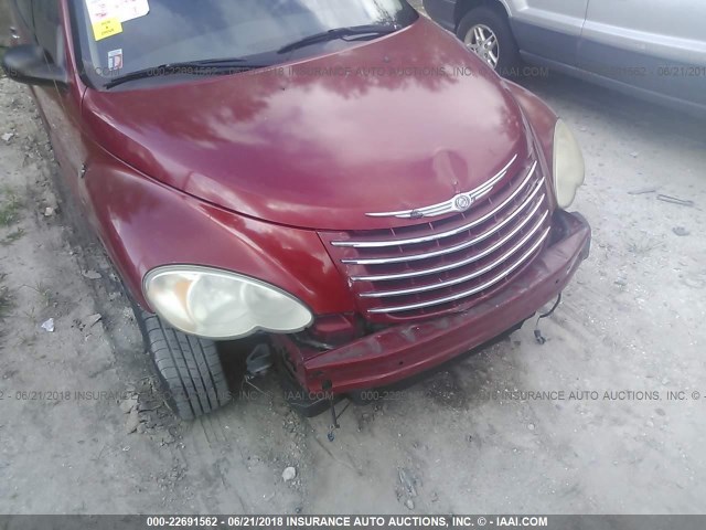 3A4FY58B07T550618 - 2007 CHRYSLER PT CRUISER TOURING RED photo 6