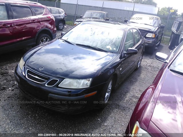 YS3FD49Y061032229 - 2006 SAAB 9-3 BLACK photo 2