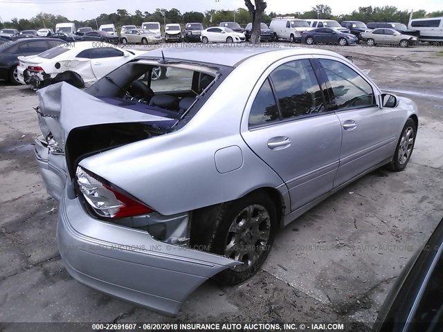 WDBRF92HX6F818160 - 2006 MERCEDES-BENZ C GENERATION 2006 280 4MATIC SILVER photo 4