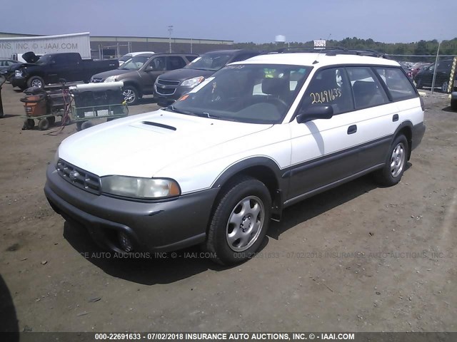 4S3BG6856V7618929 - 1997 SUBARU LEGACY OUTBACK/LIMITED WHITE photo 2