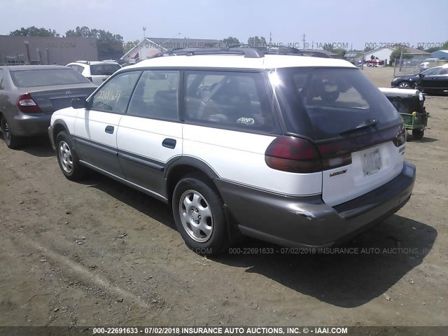 4S3BG6856V7618929 - 1997 SUBARU LEGACY OUTBACK/LIMITED WHITE photo 3