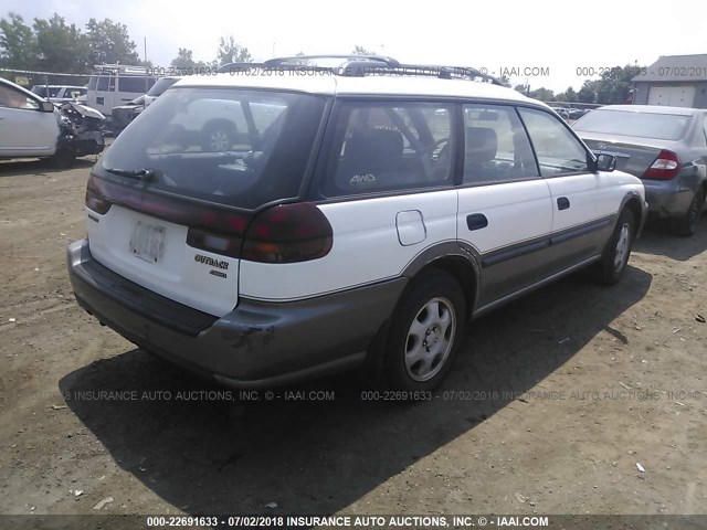 4S3BG6856V7618929 - 1997 SUBARU LEGACY OUTBACK/LIMITED WHITE photo 4