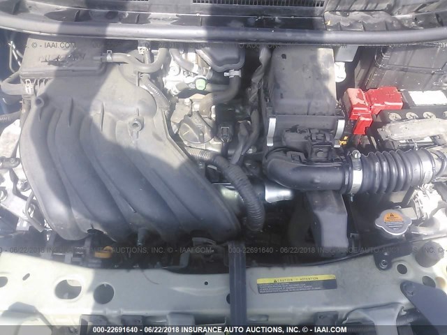 3N1CE2CP1GL363734 - 2016 NISSAN VERSA NOTE S/S PLUS/SV/SL/SR BLUE photo 10