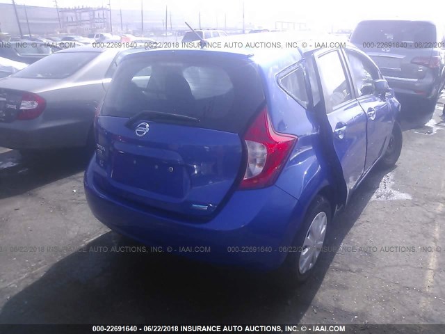 3N1CE2CP1GL363734 - 2016 NISSAN VERSA NOTE S/S PLUS/SV/SL/SR BLUE photo 4