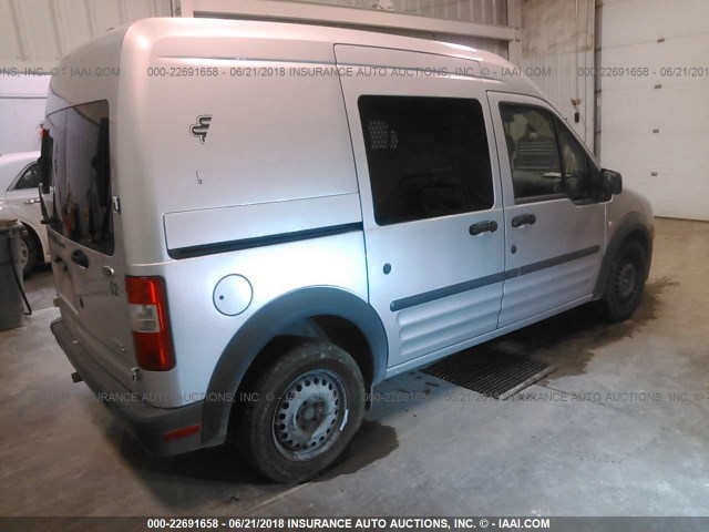 NM0LS6AN8CT121282 - 2012 FORD TRANSIT CONNECT XL GRAY photo 4