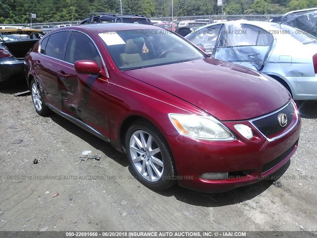 JTHBH96S965010034 - 2006 LEXUS GS GENERATION 200 300 MAROON photo 6