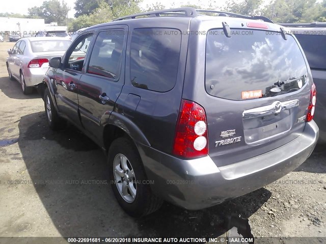 4F2YZ02Z65KM27733 - 2005 MAZDA TRIBUTE I Dark Blue photo 3