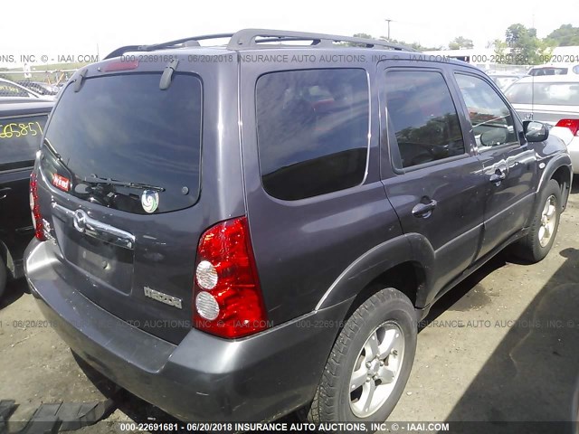 4F2YZ02Z65KM27733 - 2005 MAZDA TRIBUTE I Dark Blue photo 4