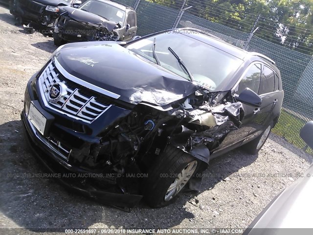 3GYFNEE3XES518882 - 2014 CADILLAC SRX LUXURY COLLECTION BLACK photo 2