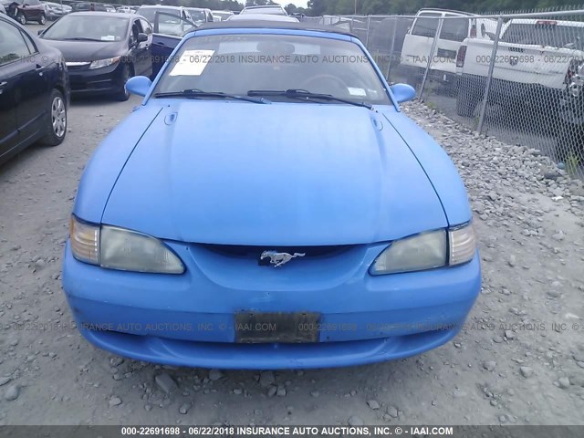 1FALP45T9SF242570 - 1995 FORD MUSTANG GT/GTS BLUE photo 6