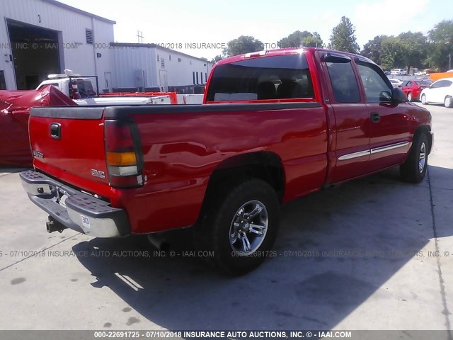 2GTEC19T141343135 - 2004 GMC NEW SIERRA C1500 RED photo 4