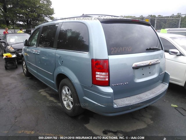 2A8HR54179R594333 - 2009 CHRYSLER TOWN & COUNTRY TOURING Light Blue photo 3