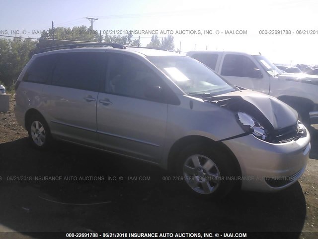 5TDZA23C85S367464 - 2005 TOYOTA SIENNA CE/LE SILVER photo 1