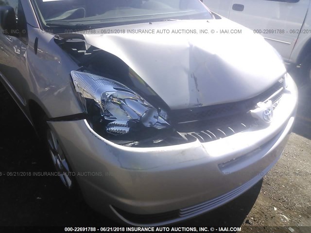 5TDZA23C85S367464 - 2005 TOYOTA SIENNA CE/LE SILVER photo 6