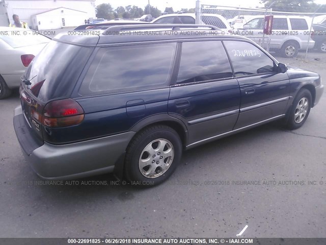 4S3BG6858X7660408 - 1999 SUBARU LEGACY OUTBACK/SSV/LIMITED/30TH Navy photo 4