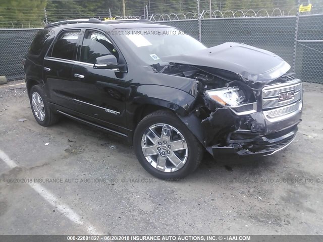 1GKKRTKD3EJ280244 - 2014 GMC ACADIA DENALI BLACK photo 1