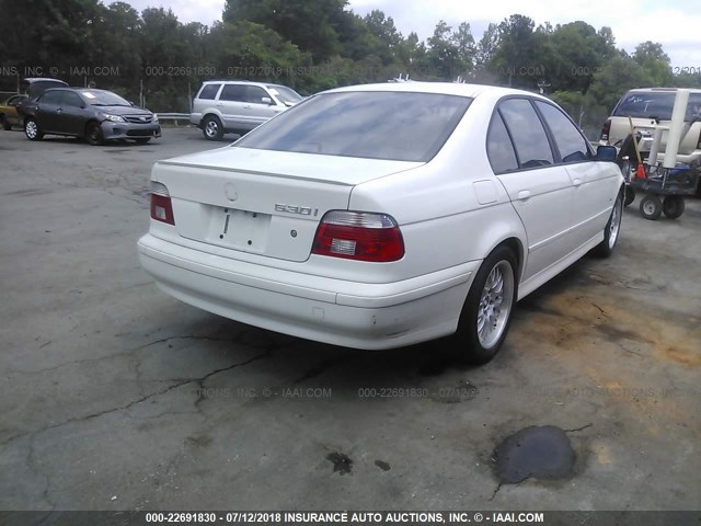 WBADT63472CH96581 - 2002 BMW 530 I AUTOMATIC WHITE photo 4